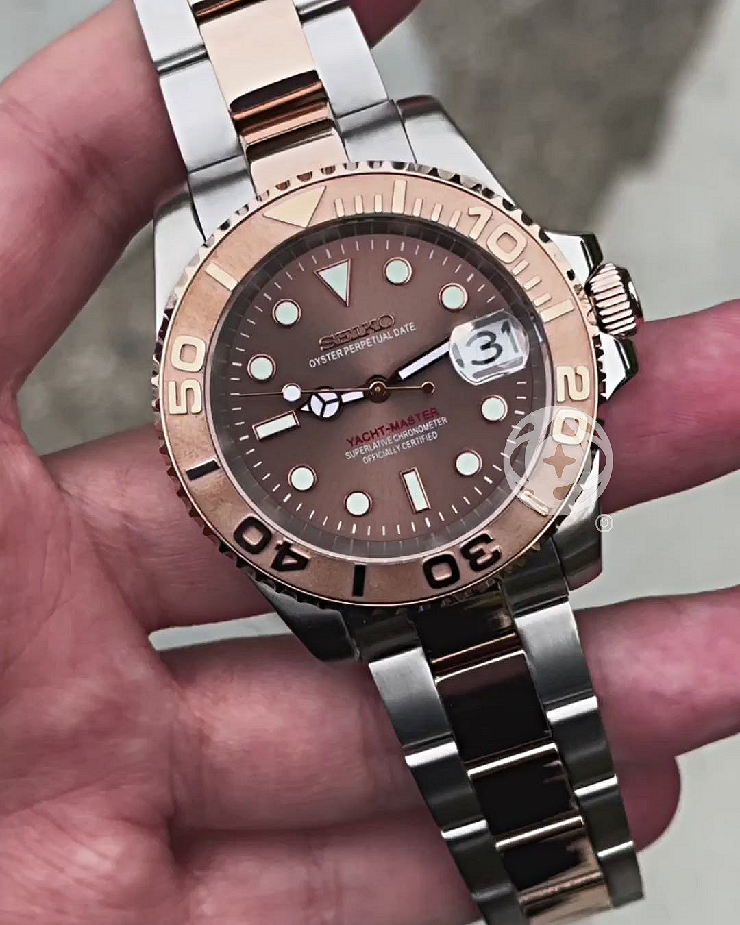 YACHTMASTER – Rosegold silver