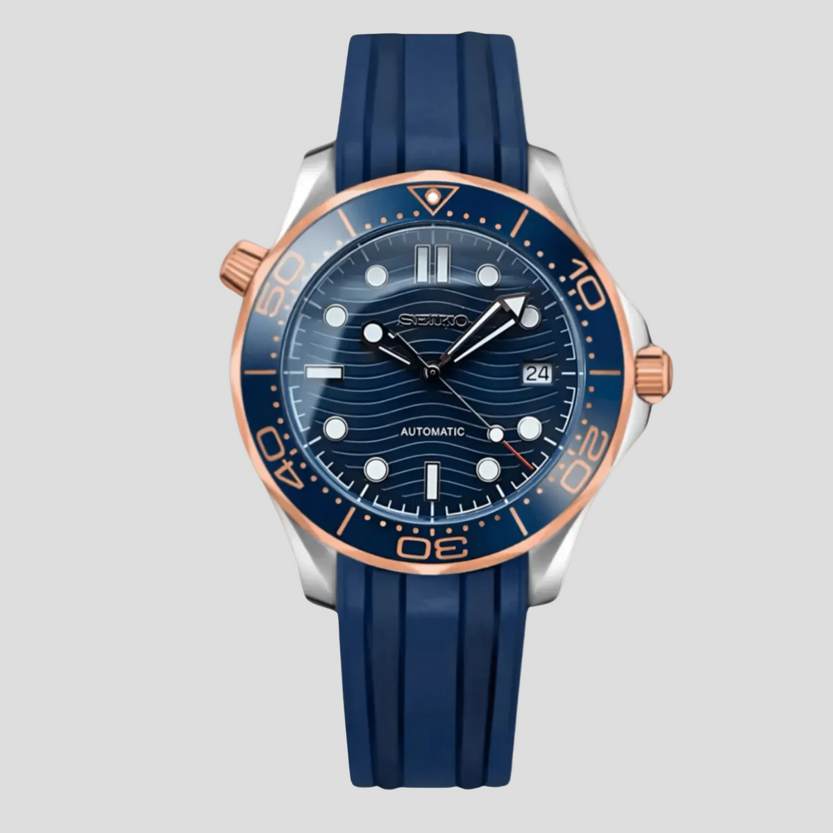 SEIKOMASTER – ROSE GOLD & BLUE